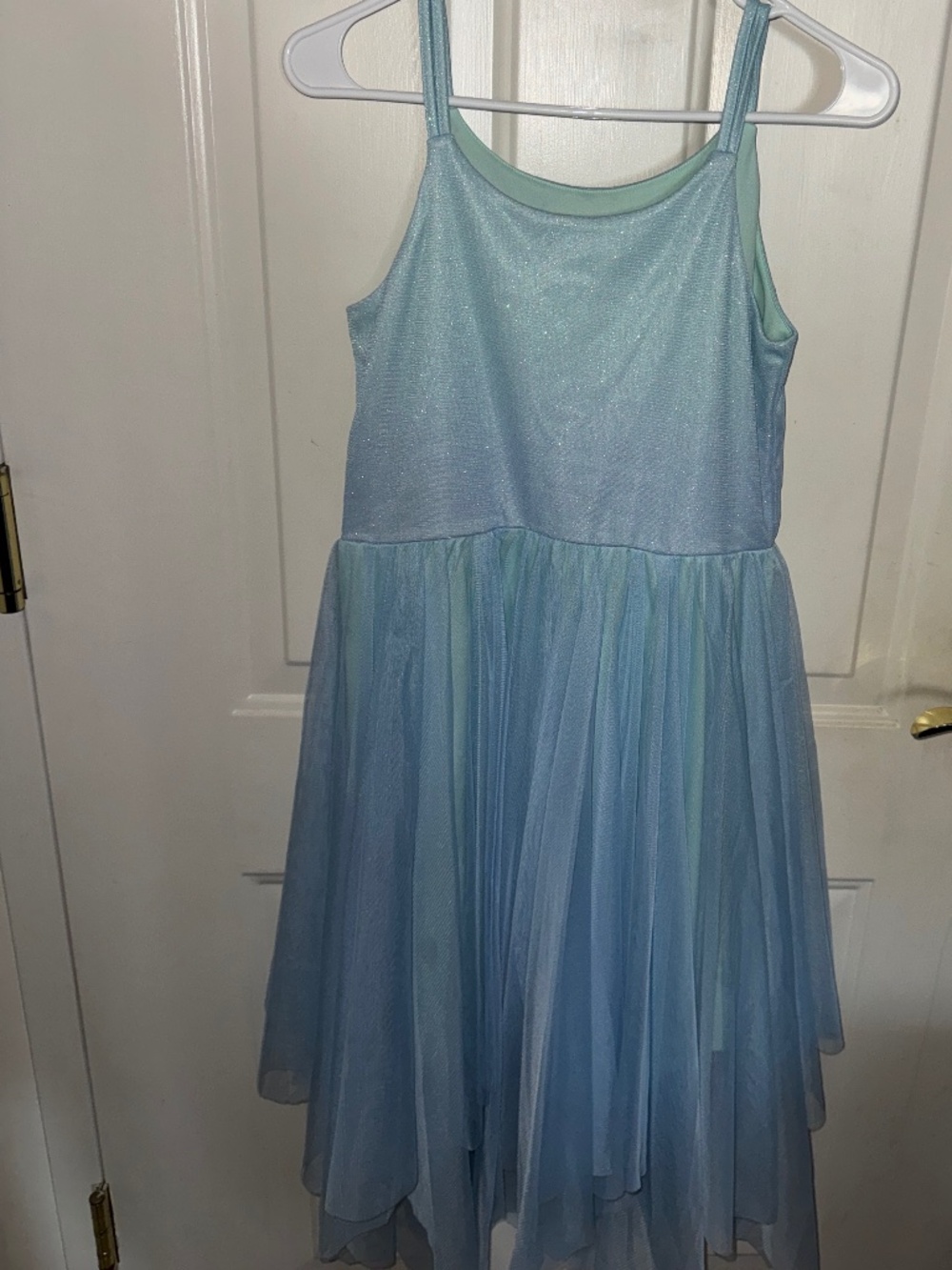 Cat & Jack Light Blue Sparkle Tulle Dress